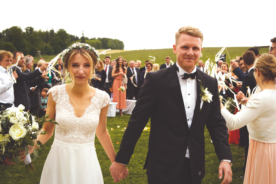 Freudentränen beim Hochzeitspaar!